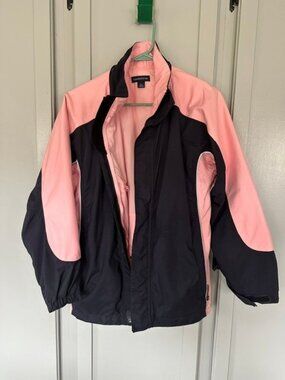 Land's End Pink & Dark Blue Jacket